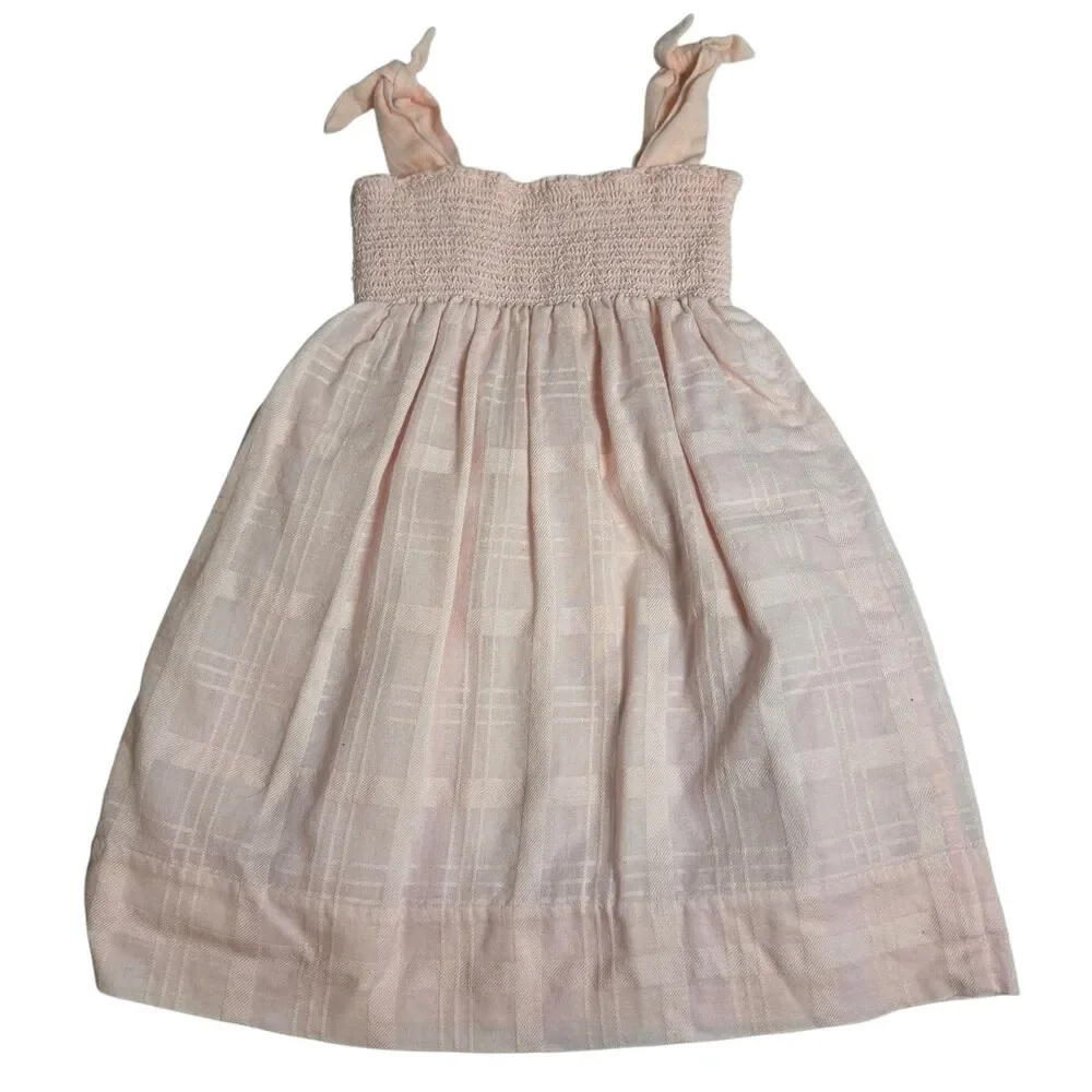 Ralph Lauren Baby Girls Pink Dress Cotton Size 6M